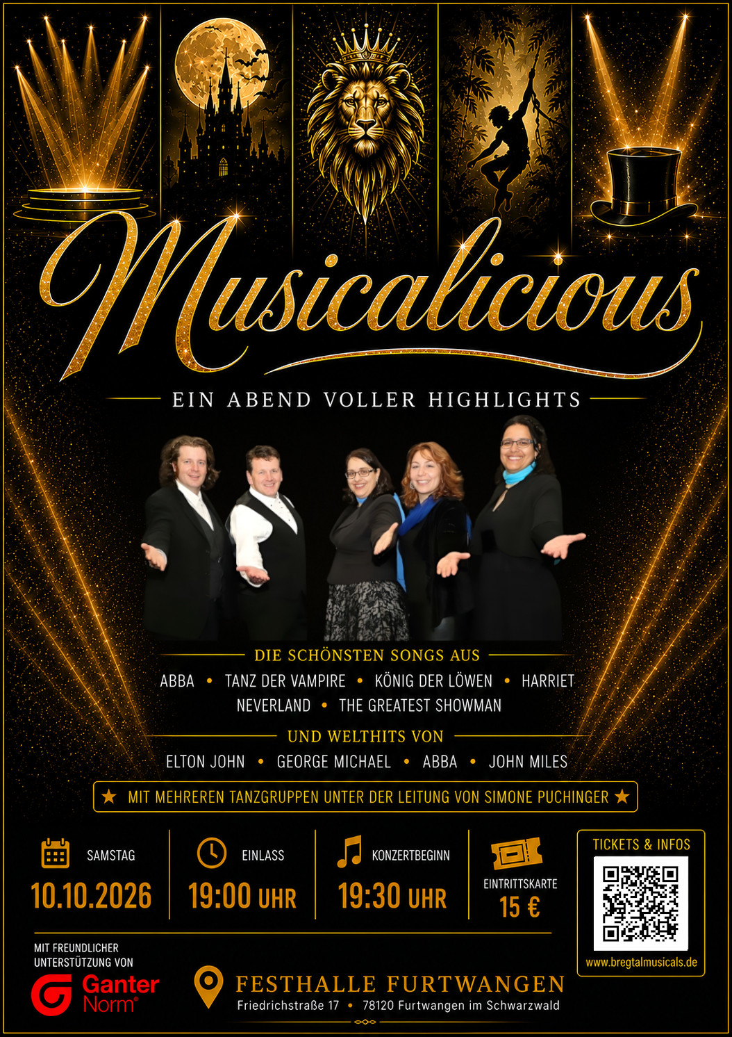 Konzertposter Musicalicious – Ein Abend voller Highlights